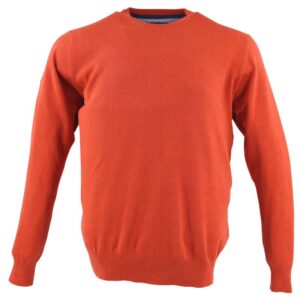 Pull coton ras du cou orange REDMOND 500rd