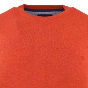 Pull coton ras du cou orange REDMOND 500rd