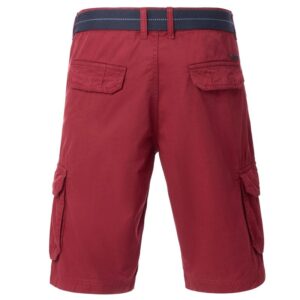 Bermuda poches cargo rouge CasaModa