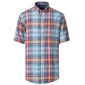 chemise homme 55% lin carreaux CASA MODA Casual Fit