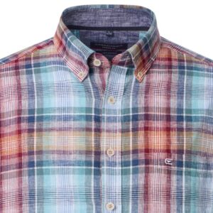 chemise homme 55% lin carreaux CASA MODA Casual Fit