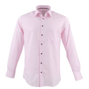 Chemise homme ETERNA pied de poule rose
