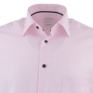 Chemise homme ETERNA pied de poule rose