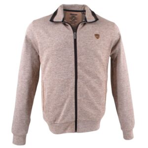 Gilet sweat homme zippé MONTE CARLO beige
