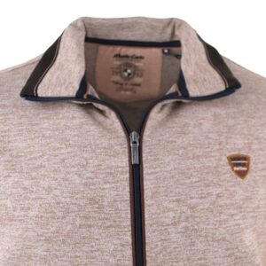 Gilet sweat homme zippé MONTE CARLO beige
