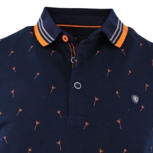 Polo manches courtes homme MONTE CARLO motif orange