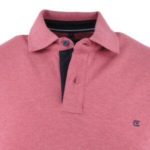 Polo manches courtes stretch CASA MODA rouge chiné