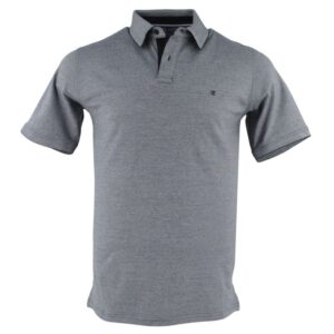 Polo manches courtes stretch CASA MODA gris chiné