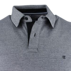 Polo manches courtes stretch CASA MODA gris chiné