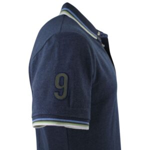 polo homme BLACK WELLIS bleu chiné