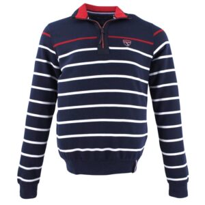 Sweat homme marinière MONTE CARLO col camionneur