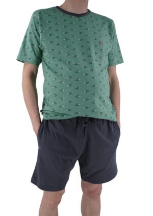 pyja short homme vert et gris MASSANA