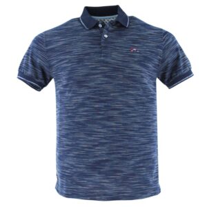 Polo homme THE SURFCAR bleu micro rayures