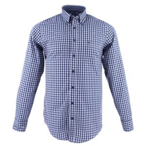chemise homme carreaux bleus CASAMODA Casual Fit