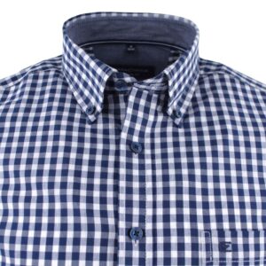 chemise homme carreaux bleus CASAMODA Casual Fit
