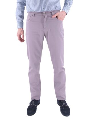 Pantalon coton 5 poches LCDN lilas modèle Lover