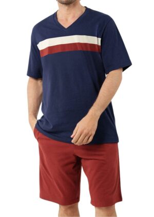 Pyjama short mercerisé col V EMINENCE LP64