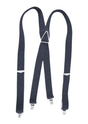 Bretelles homme chiné gris grande longueur HUGO SPIECKER
