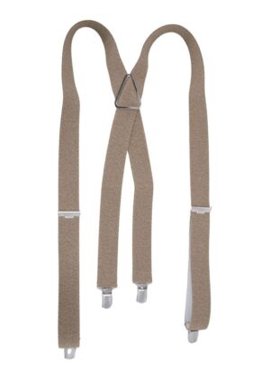 Bretelles homme chiné beige grande longueur HUGO SPIECKER