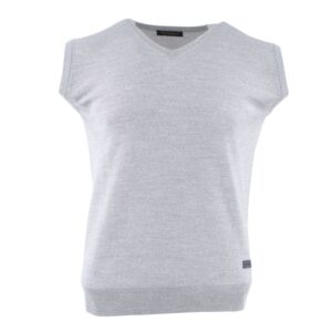 pull sans manches col V MONTE CARLO gris clair 4026mc