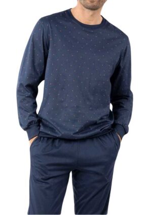 Pyjama Long EMINENCE coton mercerisé forme jogging