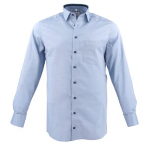 Chemise homme MARVELIS bleu chiné Modern Fit