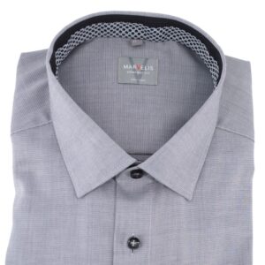 Chemise coupe large MARVELIS gris chiné Comfort Fit