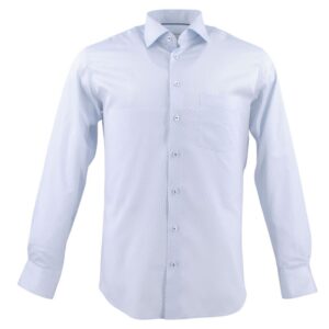 Chemise homme ETERNA petits points sur fond ciel Modern Fit