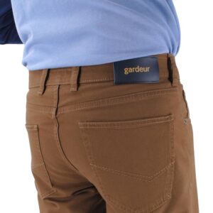 Pantalon homme GARDEUR coton tabac Bill-3 418861g