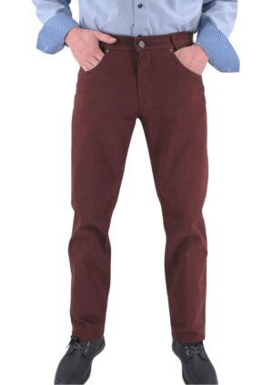 Pantalon homme GARDEUR coton bordeaux Bill-3 418861g
