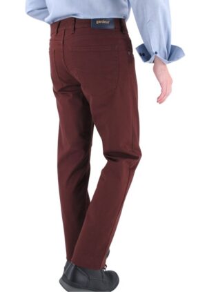 Pantalon homme GARDEUR coton bordeaux Bill-3 418861g