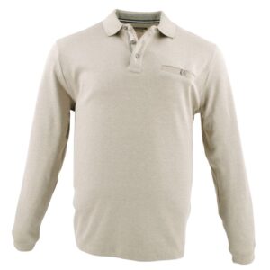 Polo manches longues CASAMODA beige chiné