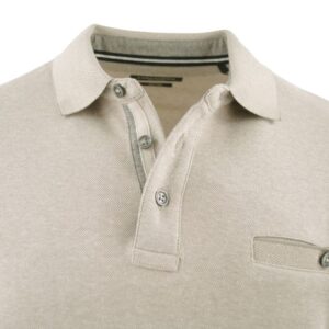 Polo manches longues CASAMODA beige chiné