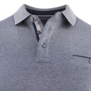 Polo manches longues CASAMODA bleu chiné