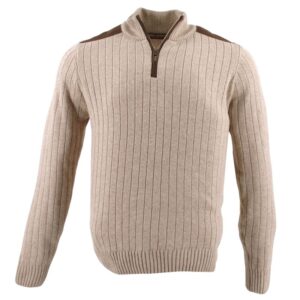 pull laine viscose cachemire beige BEST GUEST modèle Forges