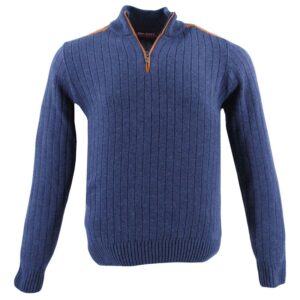 pull laine viscose cachemire bleu BEST GUEST modèle Forges