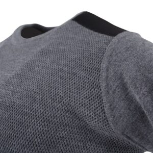 pull homme col rond gris bi-aspect BEST GUEST 220271bg