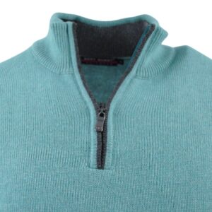 pull BEST GUEST laine, cachemire, viscose vert d’eau col camionneur 228760bg