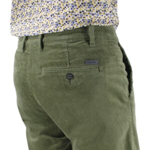 Pantalon velours côtelé PIERRE CARDIN vert Castres 3008Pie