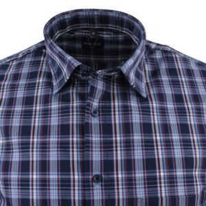 Chemise homme MARVELIS Casual Fit marine carreaux