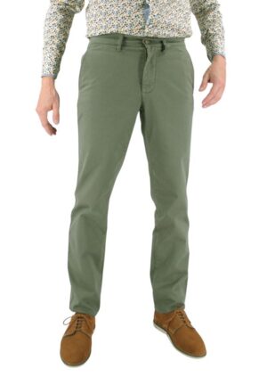 Pantalon chino slim LCDN vert Hacket