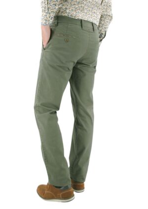 Pantalon chino slim LCDN vert Hacket