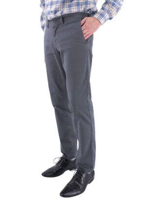 Pantalon chino slim LCDN gris foncé Hacket