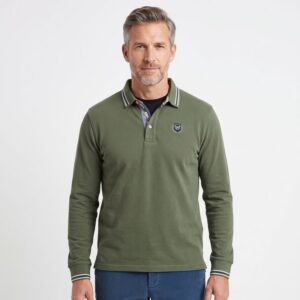 Polo manches longues BLACK WELLIS vert