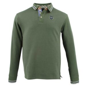 Polo manches longues BLACK WELLIS vert