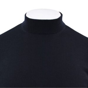 pull homme col cheminée bleu marine BEST GUEST 314C