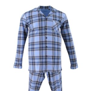 pyjama homme veste boutonnée RINGELLA carreaux bleus