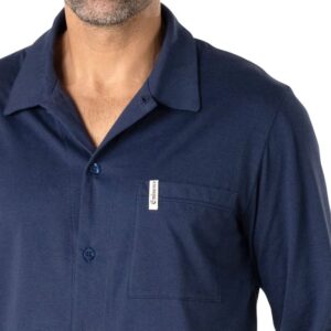 Pyjama homme veste ouverte boutonnée et pantalon à carreaux EMINENCE