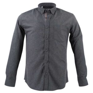 chemise homme 100% coton flanelle CAPTEN anthracite