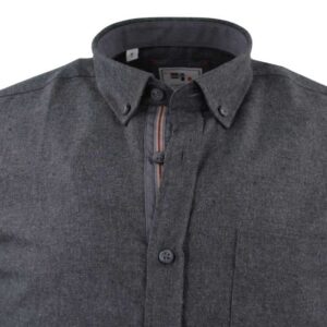 chemise homme 100% coton flanelle CAPTEN anthracite